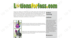 Desktop Screenshot of lotionsforless.com